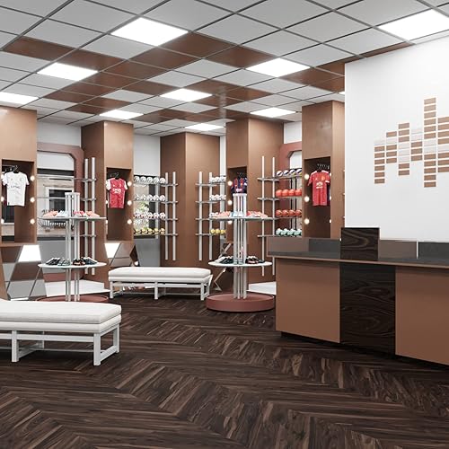 Miniatura 6 de Lucida USA - Piso vinílico imitación madera, adhesivo, para proyectos de bricolaje, 16 tablones, GlueCore, 39 pies cuadrados