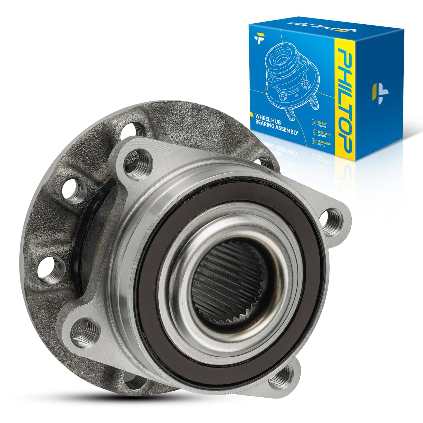 PHILTOP 512513 x1 Front/Rear Wheel Bearing Hub Assembly for Jeep Cherokee