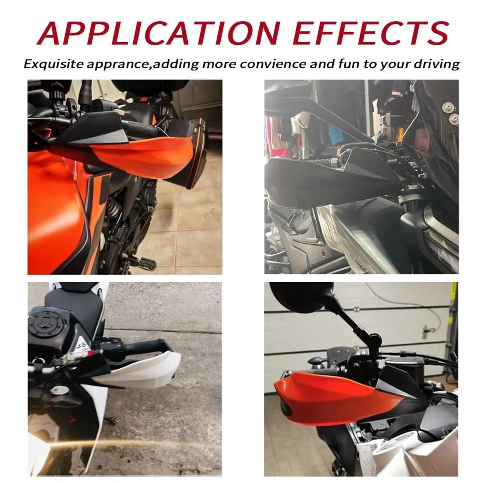 para Honda para Kawasaki para Yamaha Protector Manos de Moto | Protector de mano para motocicleta de 22 mm, cubiertas para manillar