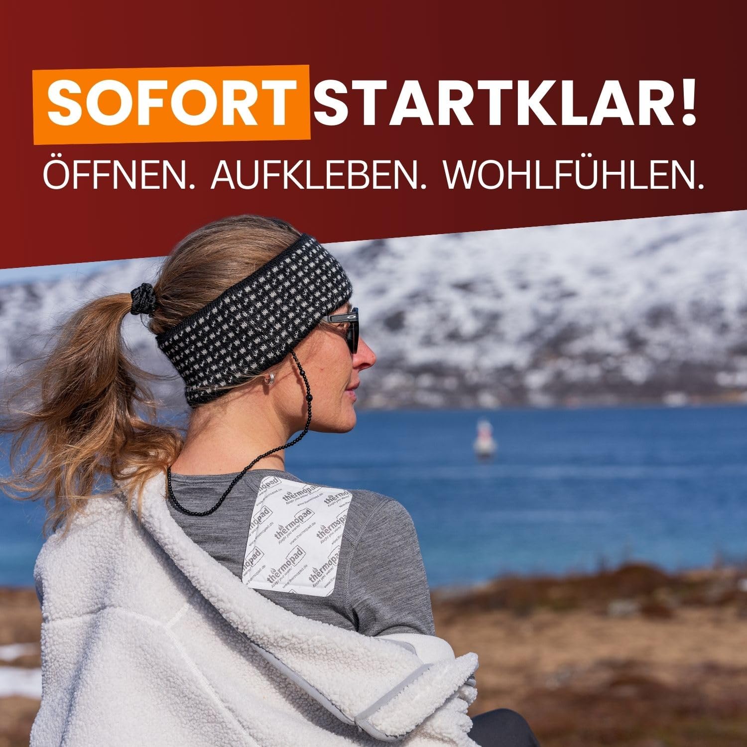 THERMOPAD Körperwärmer – DAS ORIGINAL: 5, 10 oder 30 Wärmepflaster für den Rücken I 12 Stunden Wärme I Sofort einsatzbereite Wärmepads, geeignet als Nackenwärmer, Schulterwärmer & Nierenwärmer