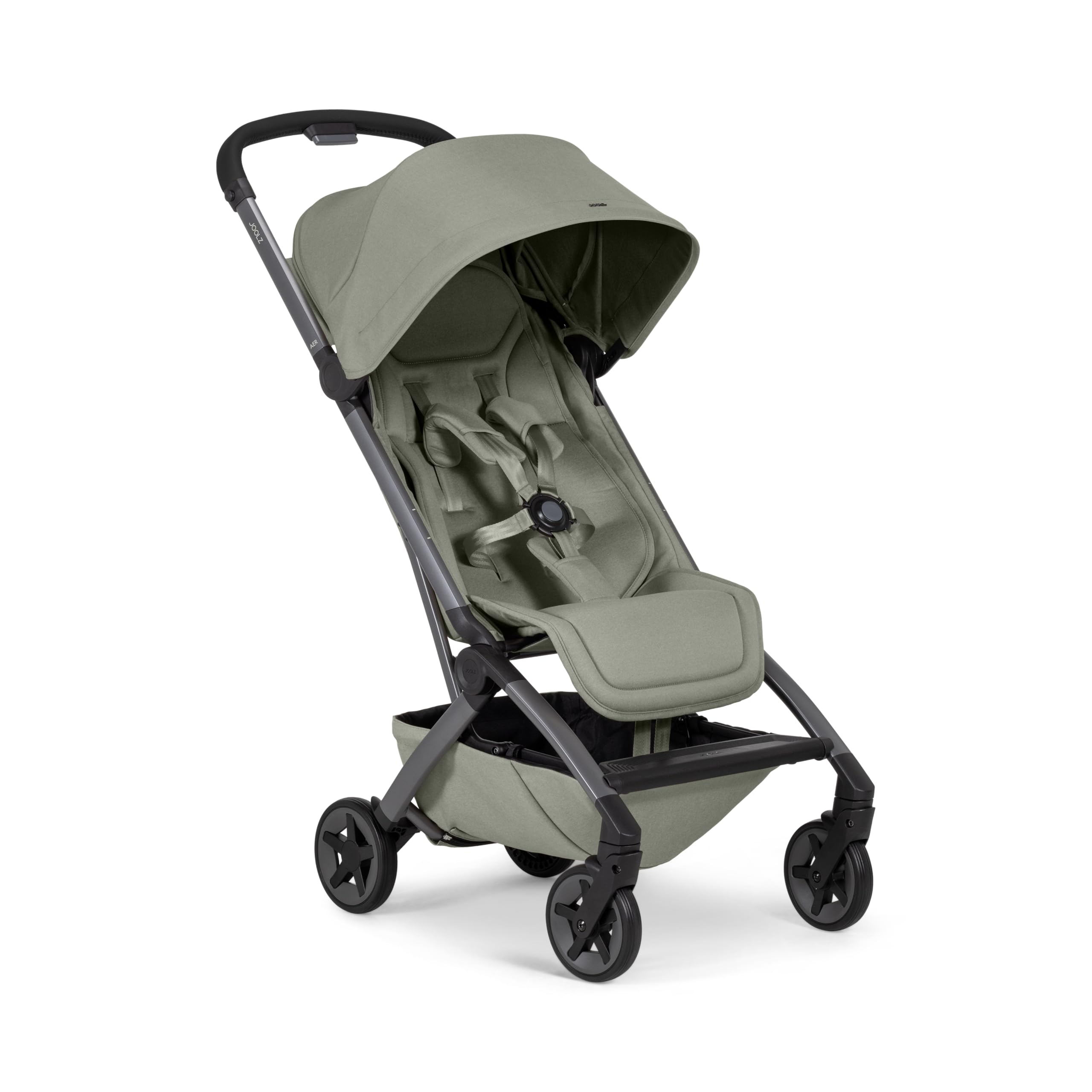 Joolz Aer2 Cochecito de Bebé Ligero y Silla de Paseo de Viaje – Compacta y Plegable con una Mano, Asiento Reclinable, Capota UPF 50+, Reposapiés Ajustable, Apta para Cabina de Avión - Sage green