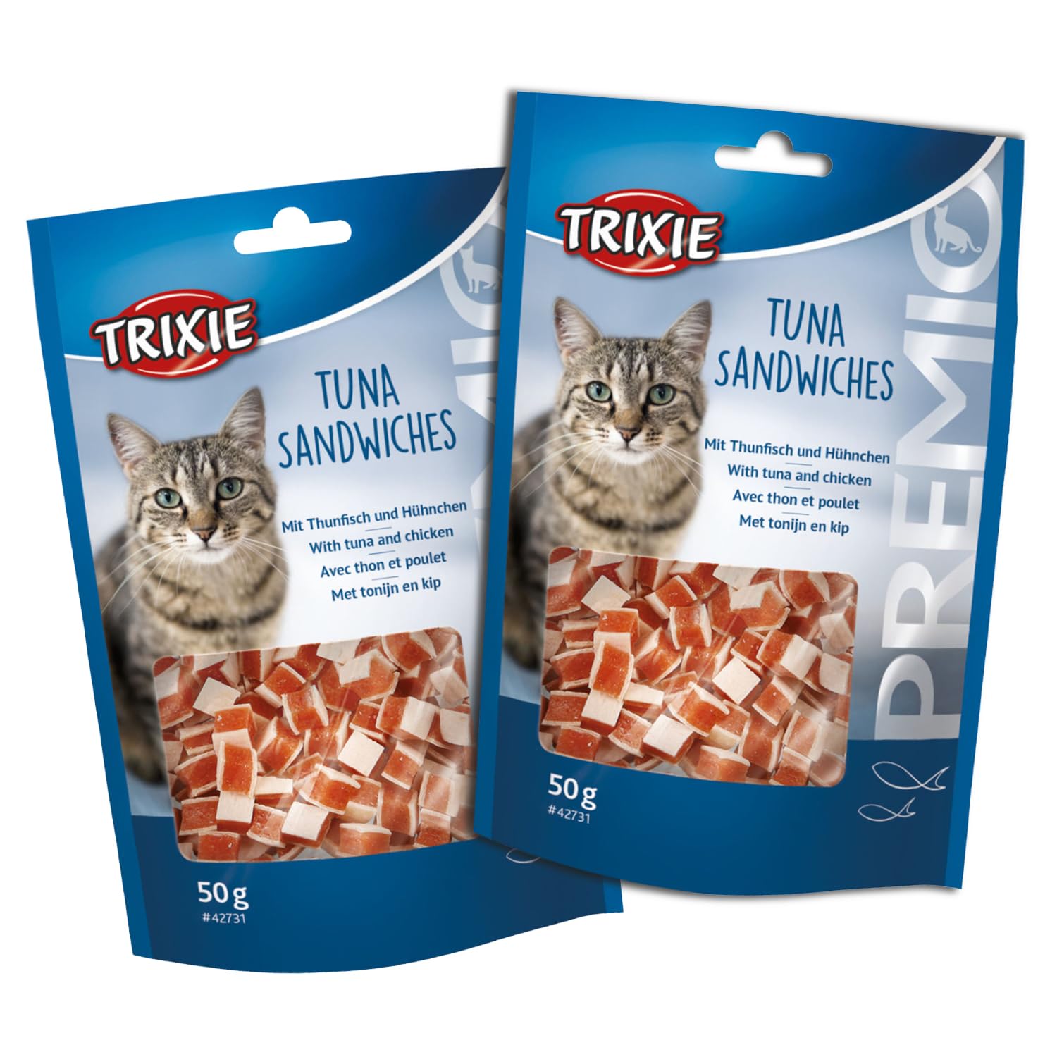 TRIXIE Premio Cat Treats, Delicious And Rich In Nutrients, Healthy Treats For Cats, Suitable For All Breeds Of Cats - 50 Gm (Tuna Sandwiches), All Life Stages (B0CYHB51DL) Amazon Price History, Amazon Price Tracker