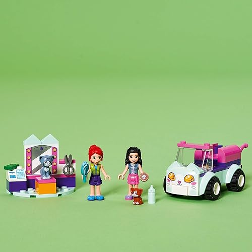 Miniatura 8 de LEGO Friends Cat Grooming Car 41439 Kit de construcción; juguete coleccionable que es una gran idea de regalo de vacaciones o cumpleaños, nuevo 2021