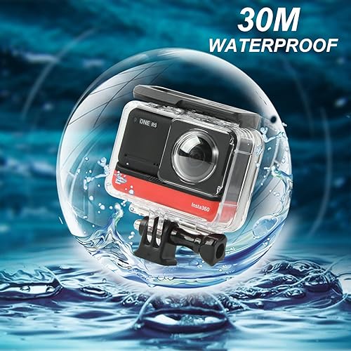 Miniatura 9 de Funda impermeable para cámara de acción Gopro Max, carcasa de protección de buceo subacuático de 131.2 ft, con accesorios de montaje de soporte
