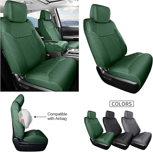 Miniatura 6 de Fundas de asiento delantero para Toyota Tundra, 2 fundas de asiento automotriz para autos, camiones, SUV, funda de asiento de automóvil Oxford,