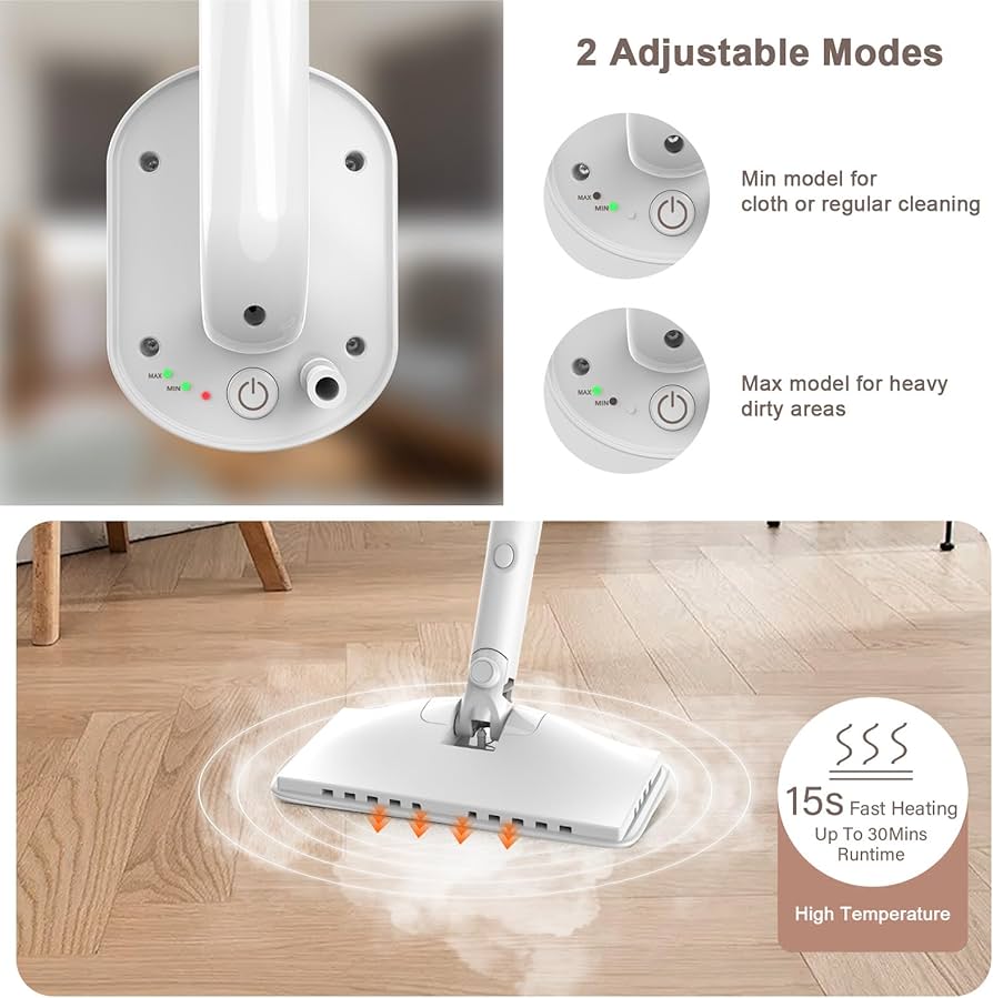 Amazon.com - 7-in-1 Steam Mop, 1200W Rotated Steam Cleaner for