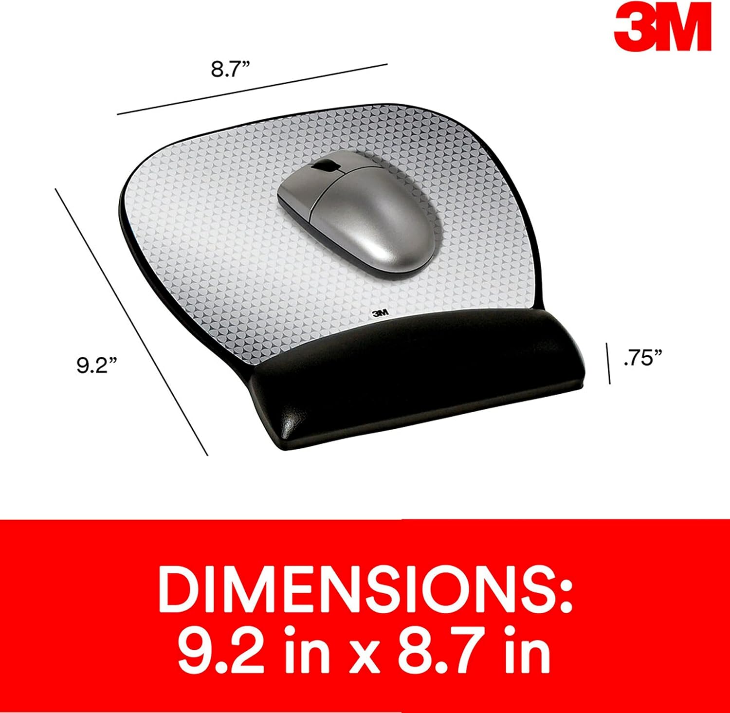 Bеѕt Cуbеr Mоndау 🔥 3M Precise Mouse Pad with Gel Wrist Rest, Soothing Gel Comfort with Durable, Easy to Clean Leatherette Cover, Optical Mouse Performance and Battery Saving Design, 9.2 x 8.7, Black (MW310LE) Exсluѕіvе 3M Precise Mouse Pad with Gel Wrist Rest, Soothing Gel Comfort with Durable, Easy to Clean Leatherette Cover, Optical Mouse Performance and Battery Saving Design, 9.2 x 8.7, Black (MW310LE)