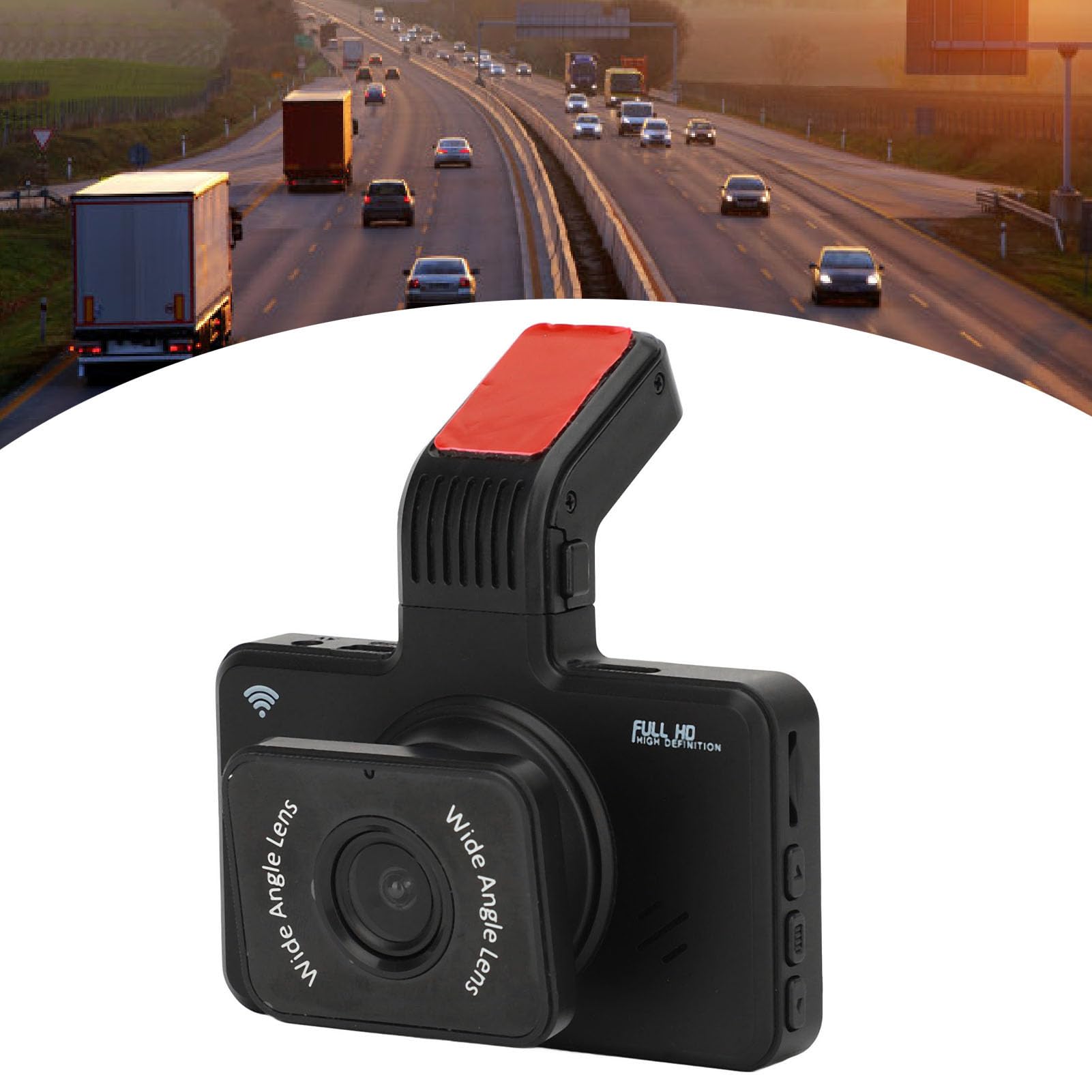 Dash cam anteriore e posteriore, display da 3,0 pollici, WiFi, ADAS, visione notturna
