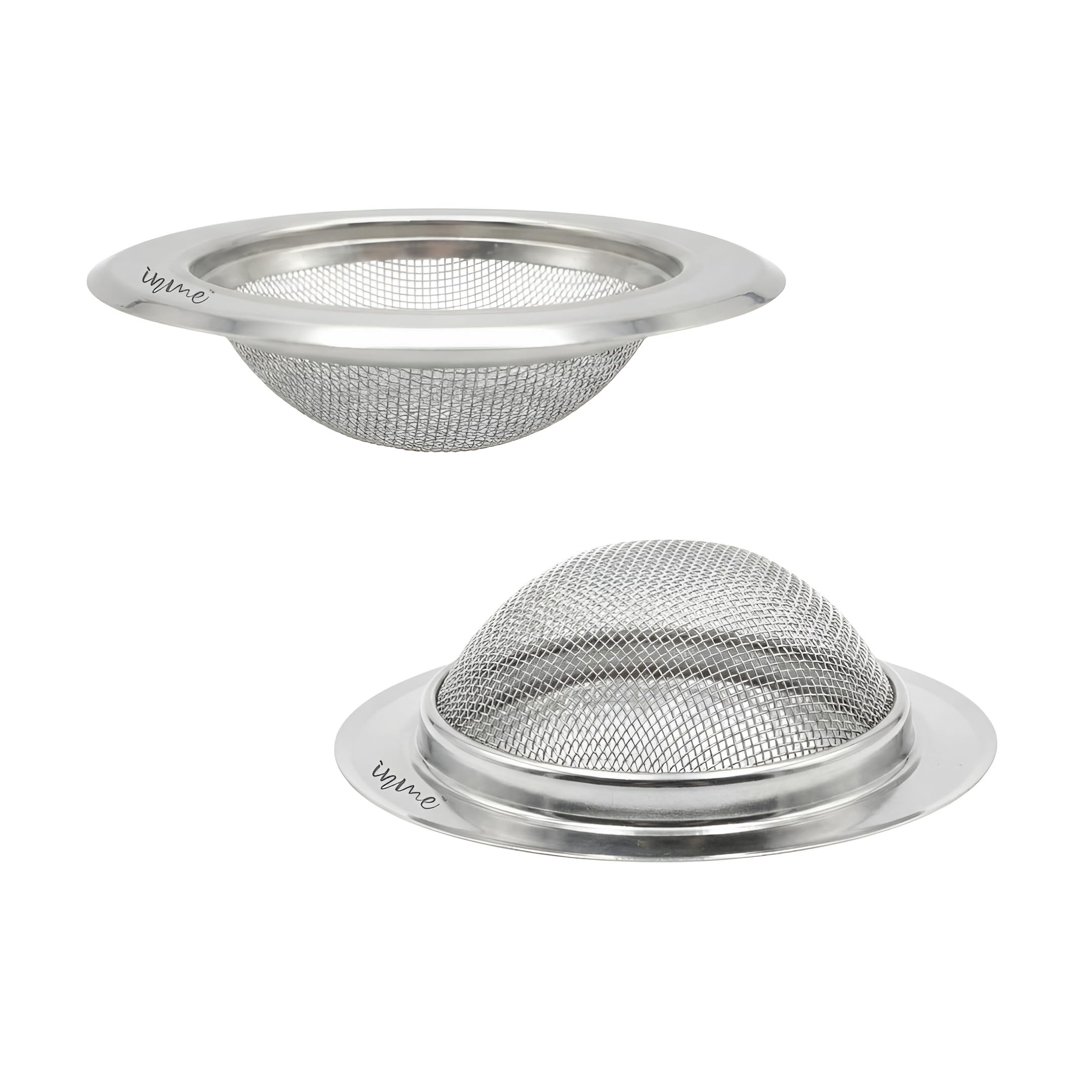 Inme Sink Jali Strainer 304 Grade Stainless Steel, Heavy-Duty Rust-Proof Kitchen Sink Drain Cover Filter Basket Round Net Anti-Clog Basin Drainer & Food Waste Stopper (11 cm, Pack of 1)-image-29