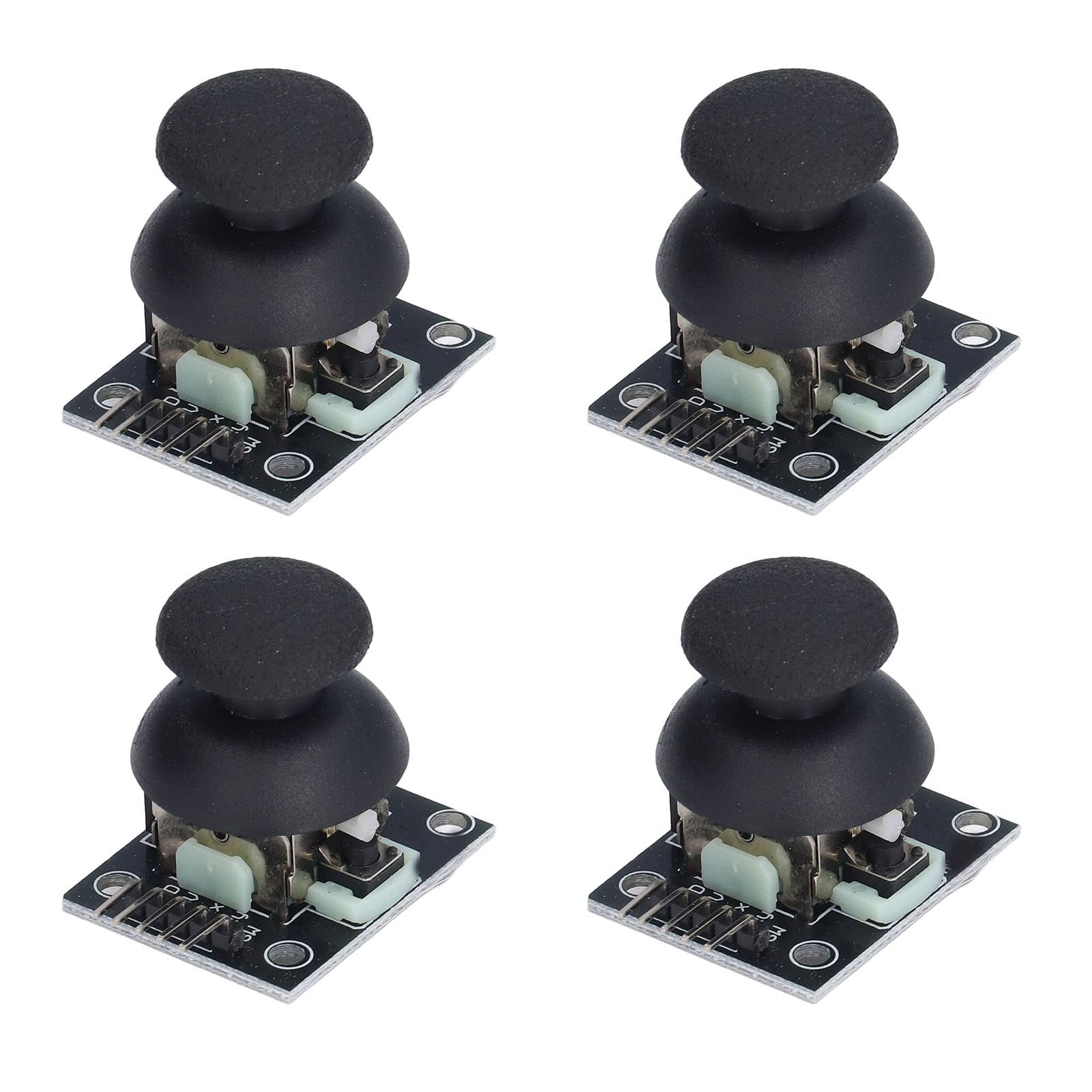 Game Controller Sensor, 4Pcs DC 3.3V-5V 5 Pin X Y Dual Axes Good Match Standard Design Joystick Module Kit for PS2-image-14
