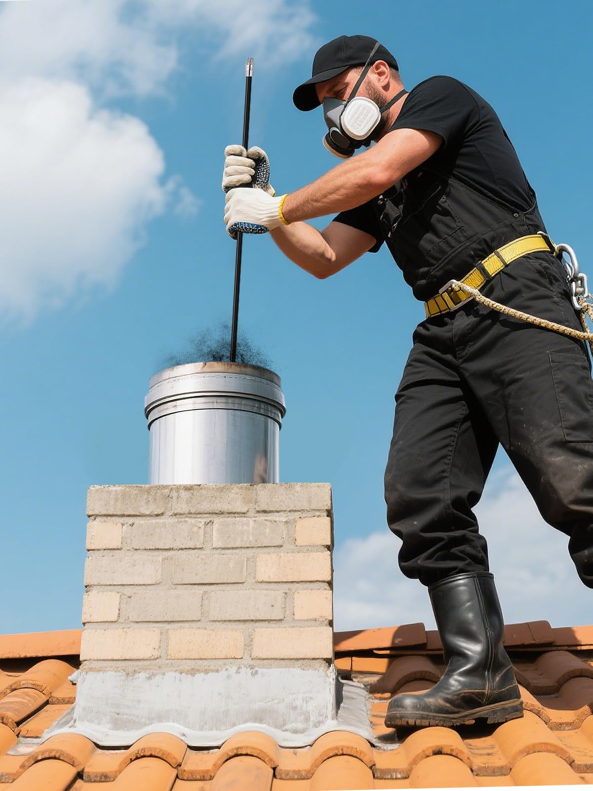 Snapklik.com : 24FT Fiberglass Chimney Cleaning Rod - Chimney Brush Rod ...