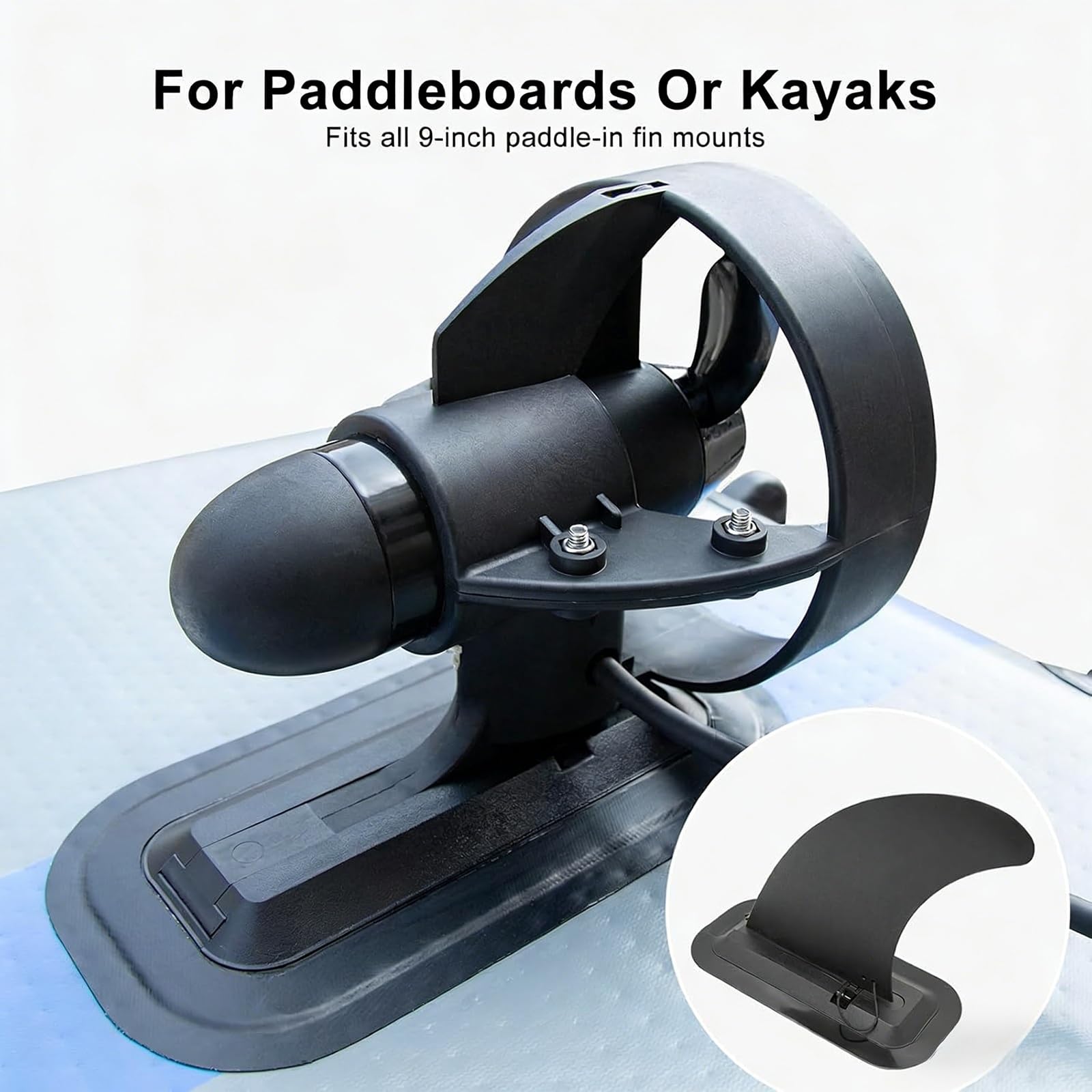 Propulsor Subacuático: Aleta Eléctrica Motorizada para Tablas de Surf y Paddle Surf. Scooter Acuático Portátil para Snorkel, Propulsión por Hélice sin Escobillas de 12V con hasta