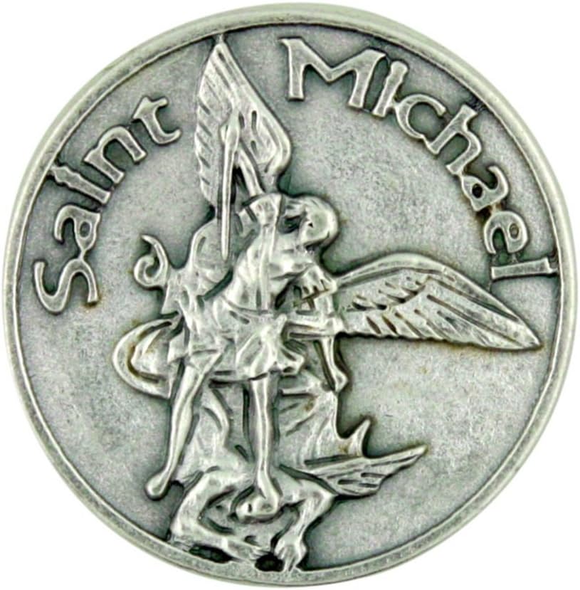 Patron of the Military Saint St Michael the Archangel Pocket Token with Prayer