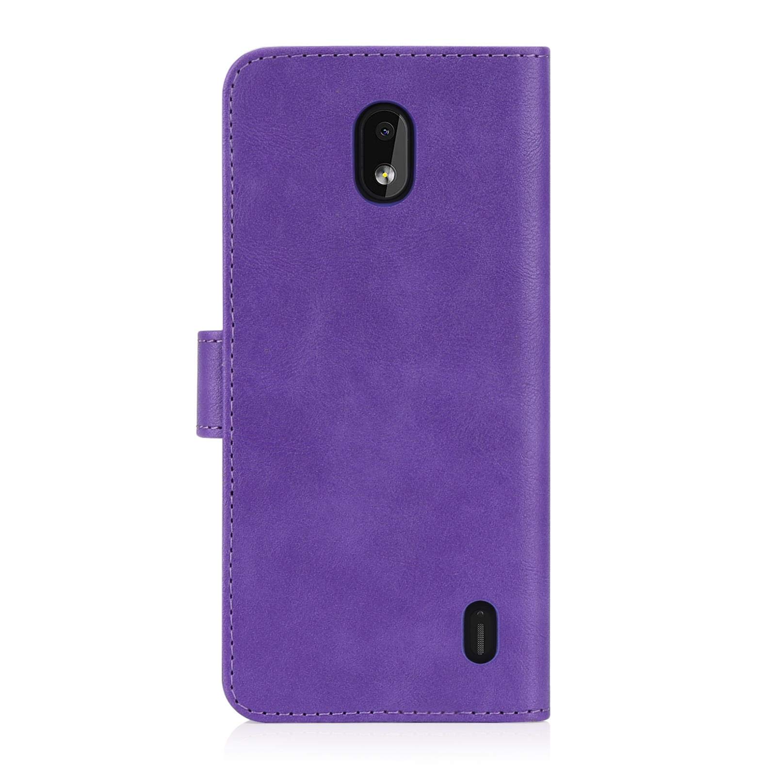 32nd Custodia a Portafoglio in Pelle PU per Nokia 2.2 (2019), Case Realizzato in Pelle Sintetica con Diversi Comparti e Chiusura Magnetica - Viola