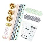 MAYPLUSS Kraft Christmas Wrapping Paper Jumbo Roll - 30 In X 120 In Per Roll - Vintage Brown Kraft Christmas Ornaments, Gingerbread Cookies, Pinecone & Deer Print Winter Gift Wrap for Rustic Holiday