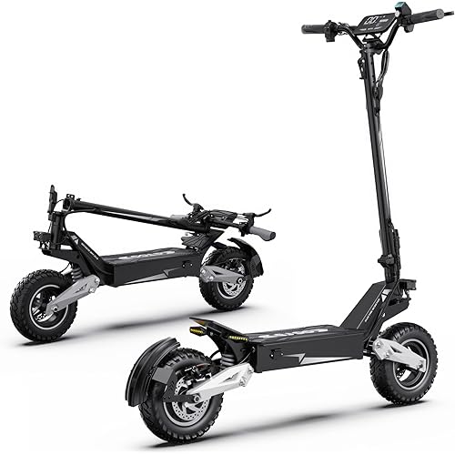 T10 Foldable 𝐎𝐟𝐟 𝐑𝐨𝐚𝐝 𝐄𝐥𝐞𝐜𝐭𝐫𝐢𝐜 𝐒𝐜𝐨𝐨𝐭𝐞𝐫 for Adults - 𝟑𝟎𝐌𝐏𝐇, 𝟑𝟎-𝐌𝐢𝐥𝐞 𝐑𝐚𝐧𝐠𝐞, 900W Motor, 11-Inch Tires, UL2272 Certified
