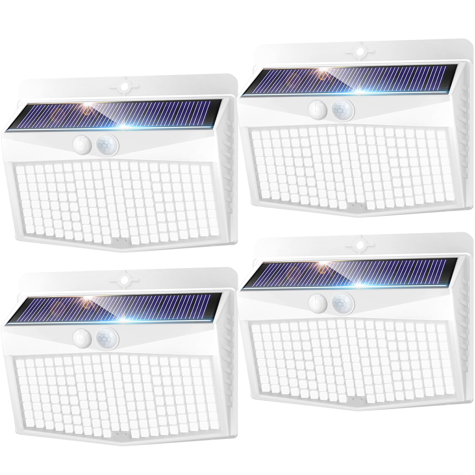 nipify Luz Solar Exterior,3 Modos / 2 Paquete Focos Solares Exterio con Sensor de Movimiento, Impermeable lampara solar exterior para Jardin, Patio, Calle, Patio, Caminos — view 8