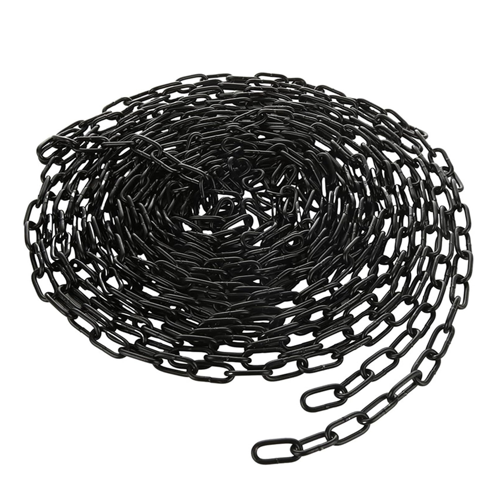 Stahlkette aus Kohlenstoffstahl 10M, 3mm Starke Stahlkette, Kette schwarz Sicherheitskette, Schaukelkette, Hundekette, Lampenkette, Absperrketten