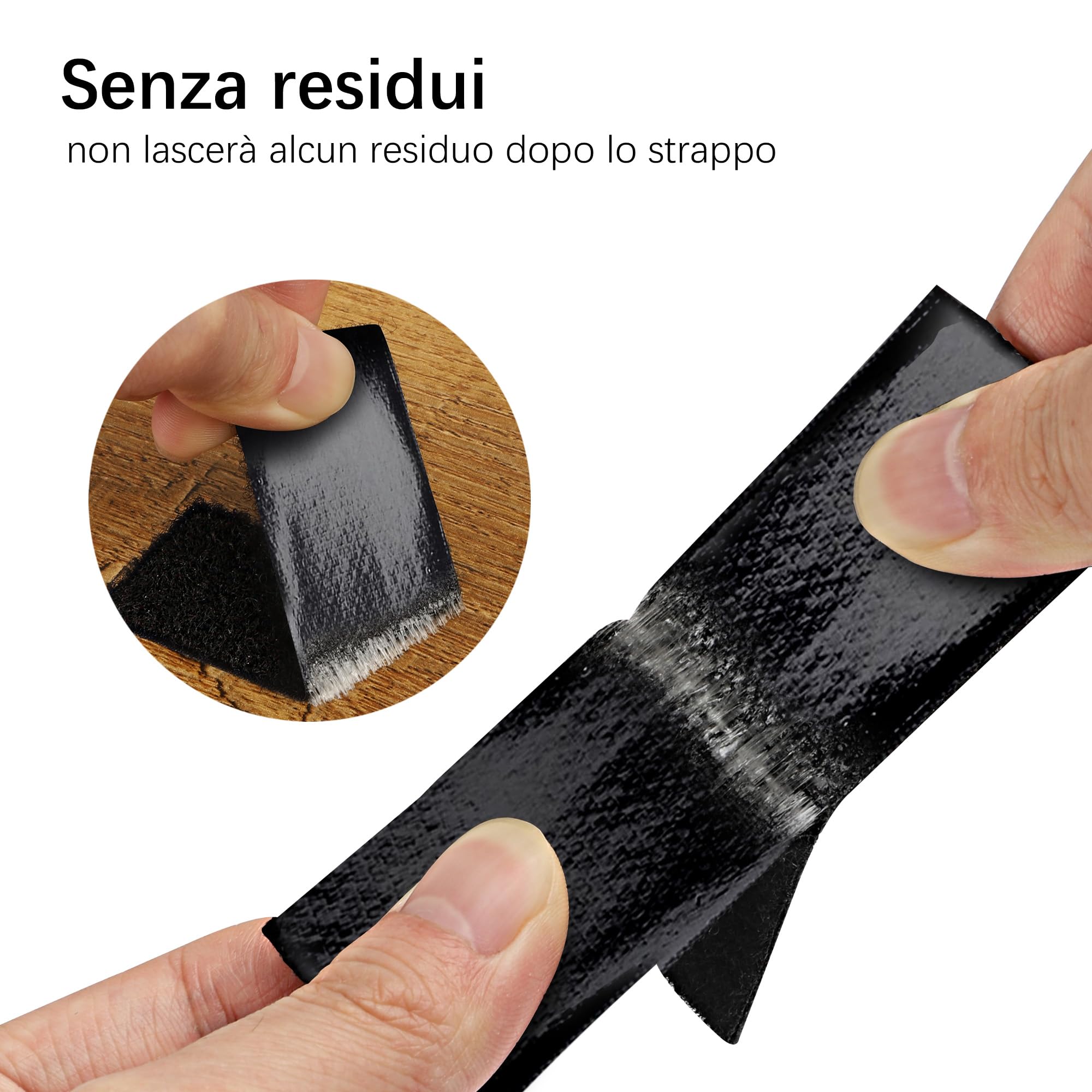 EOTW Feltro Adesivo Forte Biadesivo,30 Pezzi Extra Forte Autoadesivo Adesivo A Strappo Per Le Faccende Domestiche Fai Da Te Nero 10 Pezzi 3 x 10 cm e 10 Pezzi 6 x 6 cm e 10 Pezzi 5 cm Diametro Rotondi