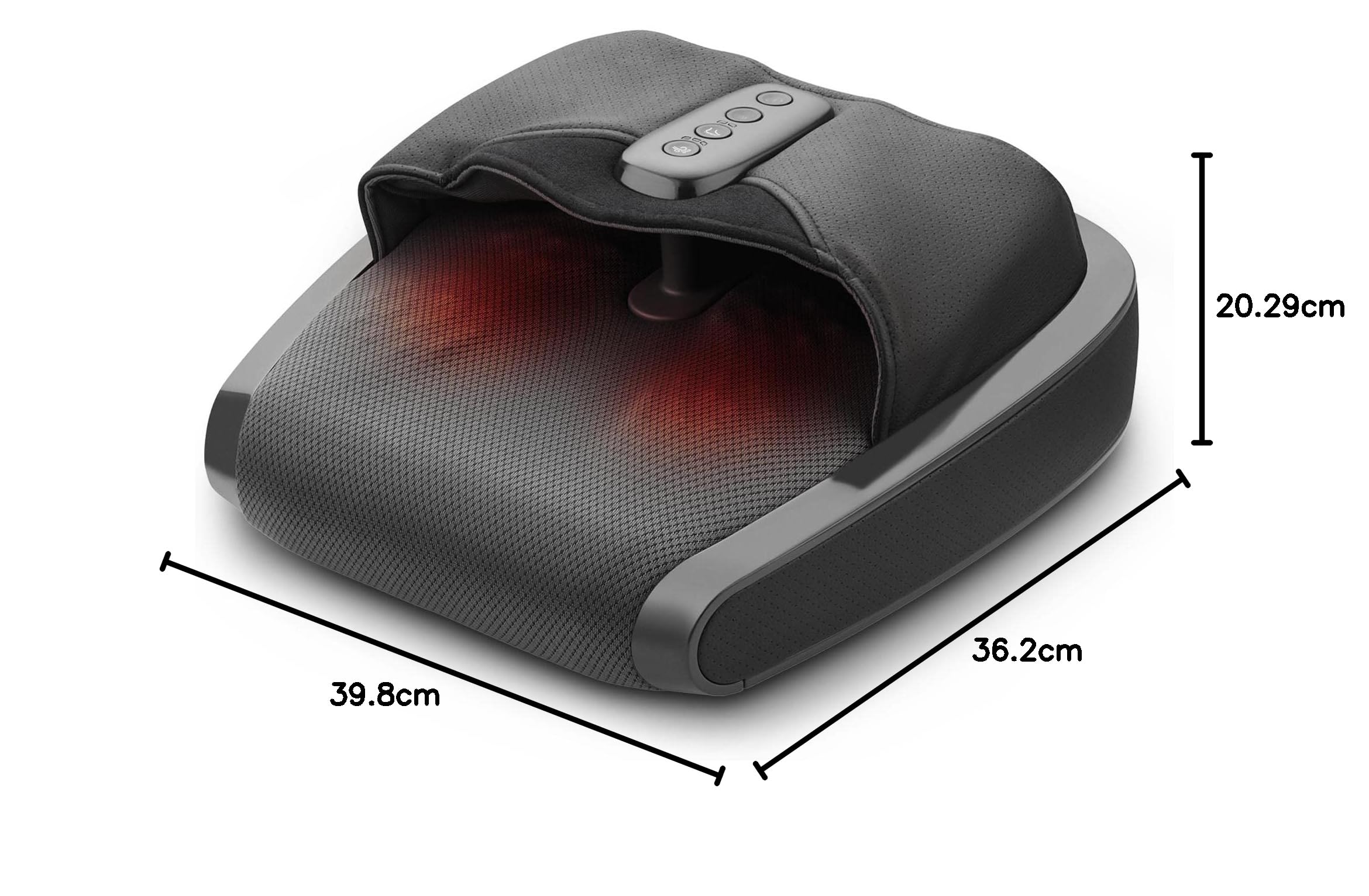 medisana FM 900 Premium massaggiatore per piedi con funzione di calore, 2 velocità, compressione 2in1 e massaggio a digitopressione per la parte posteriore dei piedi e le piante dei piedi