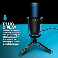 Vista 6 de JLab Talk Pro USB Microphone, USB-C Output, Cardioid, Omnidirectional, Stereo, Bidirectional, 192k Sample Rate, 20Hz-20kHz Frequency Response