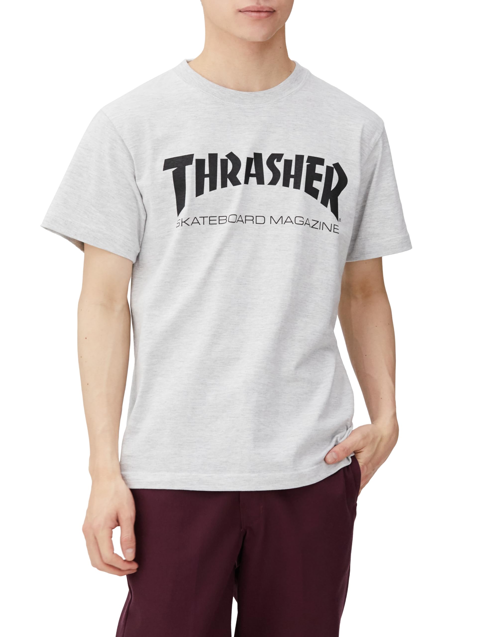 Amazon | [スラッシャー] メンズ 半袖 プリントTシャツ (ブランドロゴ 