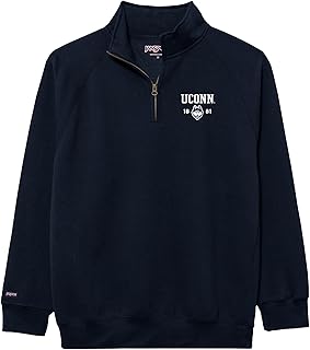 Unisex Adult NCAA Officially Licensed Rival Long Sleeve Stand-Up Collar Quarter Zip Sweatshirt