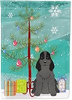 Vista 651 de Caroline's Treasures BB4243GF Bandera de jardín con texto en inglés «Merry Christmas» con texto en inglés «Merry Christmas», bandera decorativa