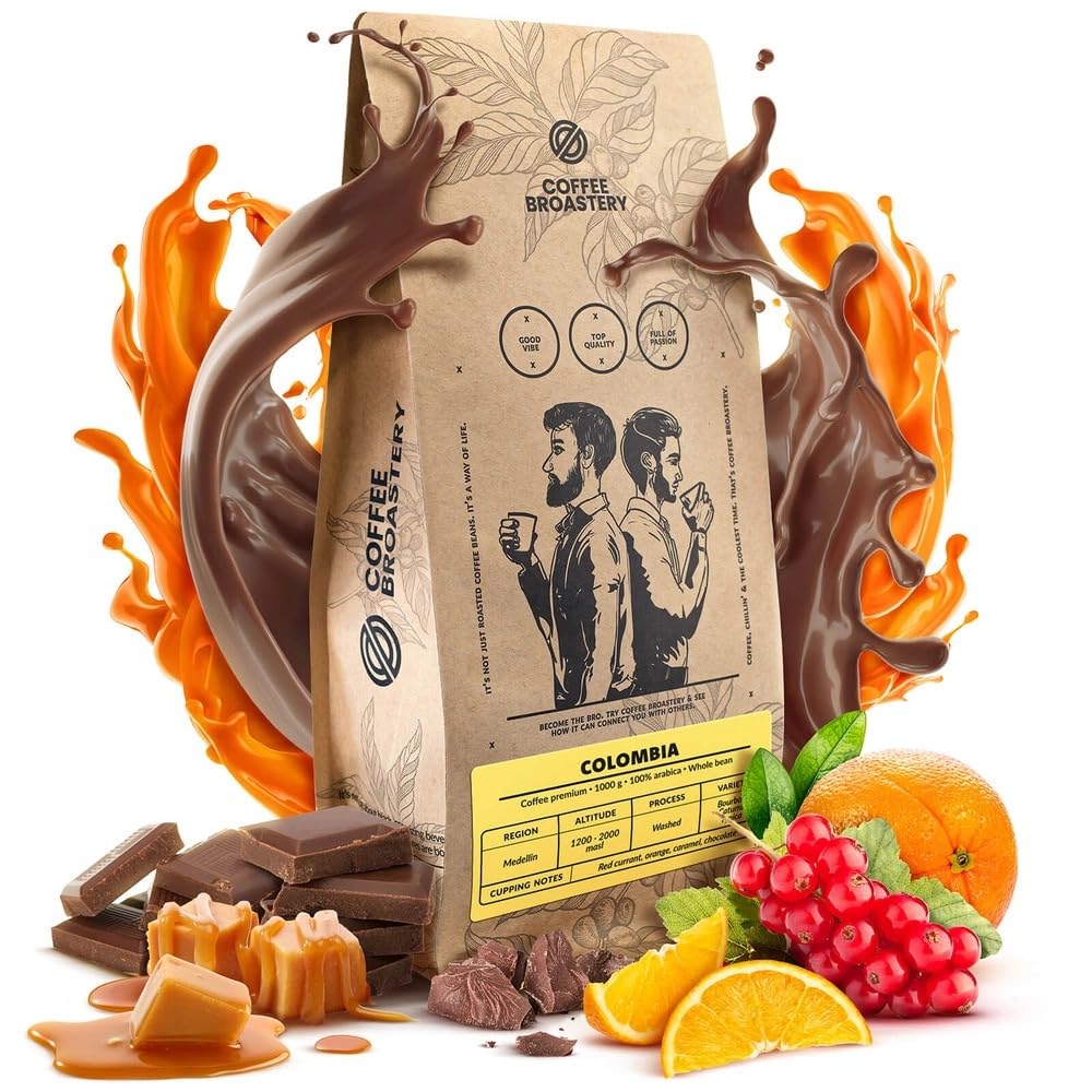 Coffee Broastery Chicchi di Caffè Set 3x1kg 3000g | Colombia Medellin | Nicaragua Colibrí Azul | Brazil Cerrado | Specialità di Caffè | Appena Tostati