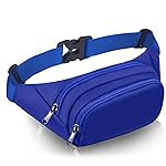 Large Fanny Pack for Women Men - Syican Waist bag with 3-Zipper Pockets, Gifts for Enjoy Sports Traveling Workout Casual Hands-Free crossbody bags Fits MAX 7.9\'\' iPad & 6.6\'\' Phone