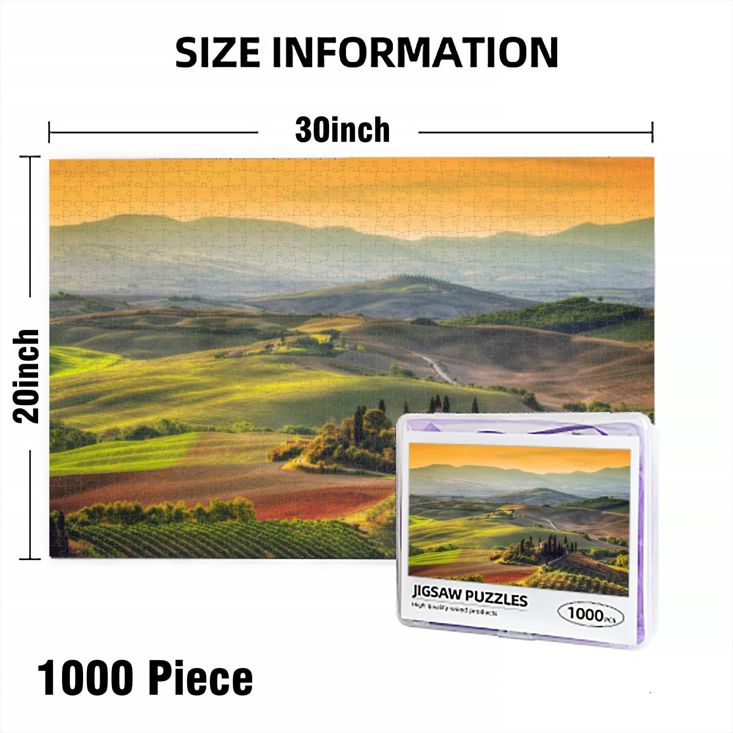 Difficult Puzzles For Adults 1000 Piece Jigsaw Puzzle - Country Garden ...
