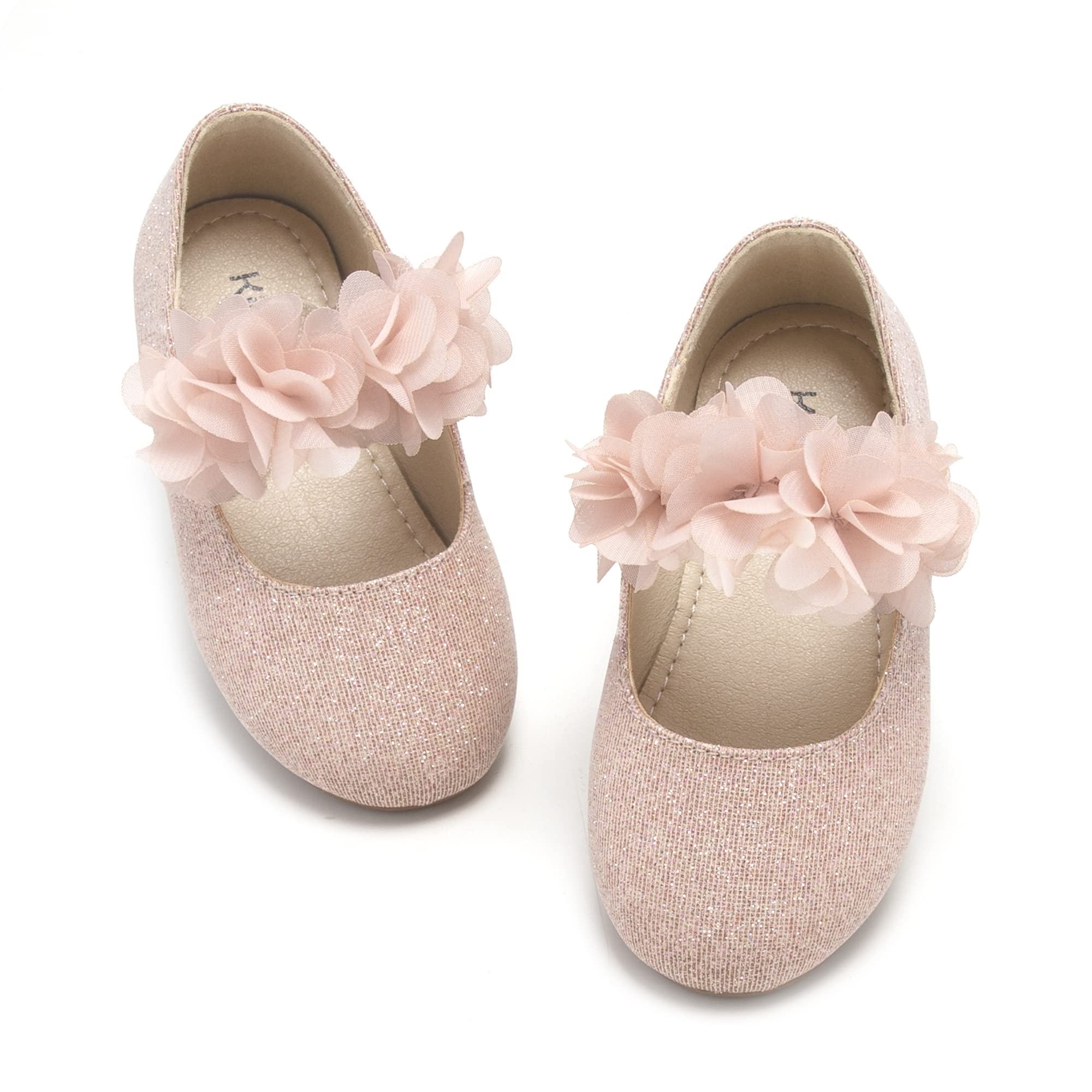 Kiderence Toddler Girls Dress Shoes Little Kids Mary Janes Ballet Flats Toddler 6