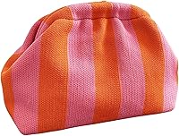 Verdusa Women's Colorblock Oversized Clutch Purse - Old Money Aesthetic Casual Handbag Dumpling Shape