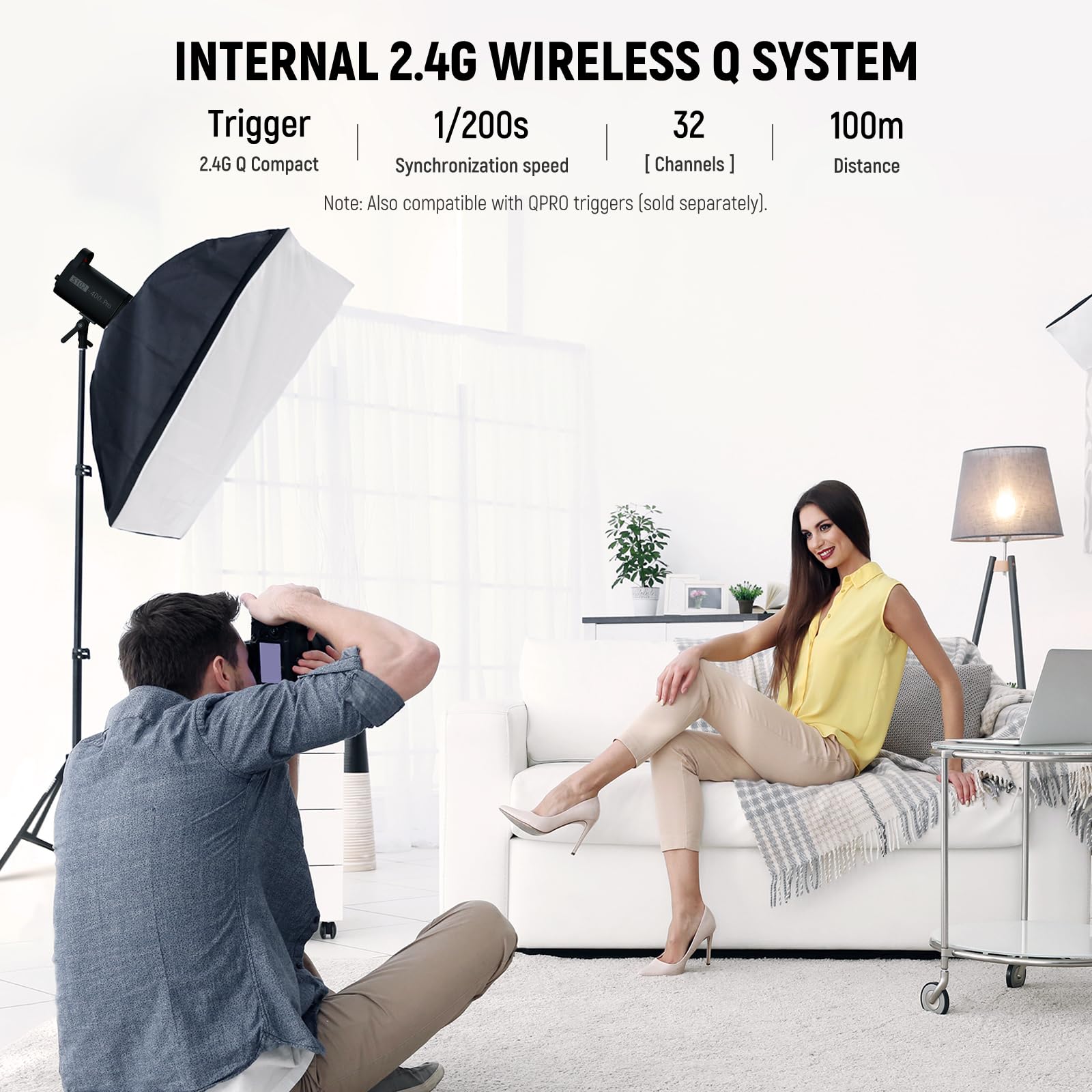 NEEWER S102-400W PRO フラッシュライティングキット 2パック Amazon.com : NEEWER S102-400W PRO Flash Lighting Kit (2 Pack