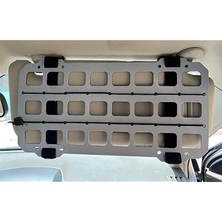 Amazon.com: TACNEX Vehicle Rigid MOLLE Panel for Car Visor Organizer ...