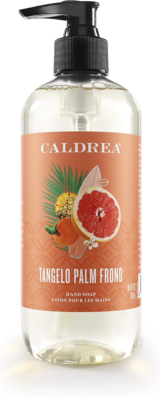 Caldrea Hand Wash Soap, Aloe Vera Gel, Olive Oil and Essential Oils to Cleanse and Condition,Tangelo Palm Frond Scent, 10.8 oz (Packaging May Vary) : Beauty & Personal Care
