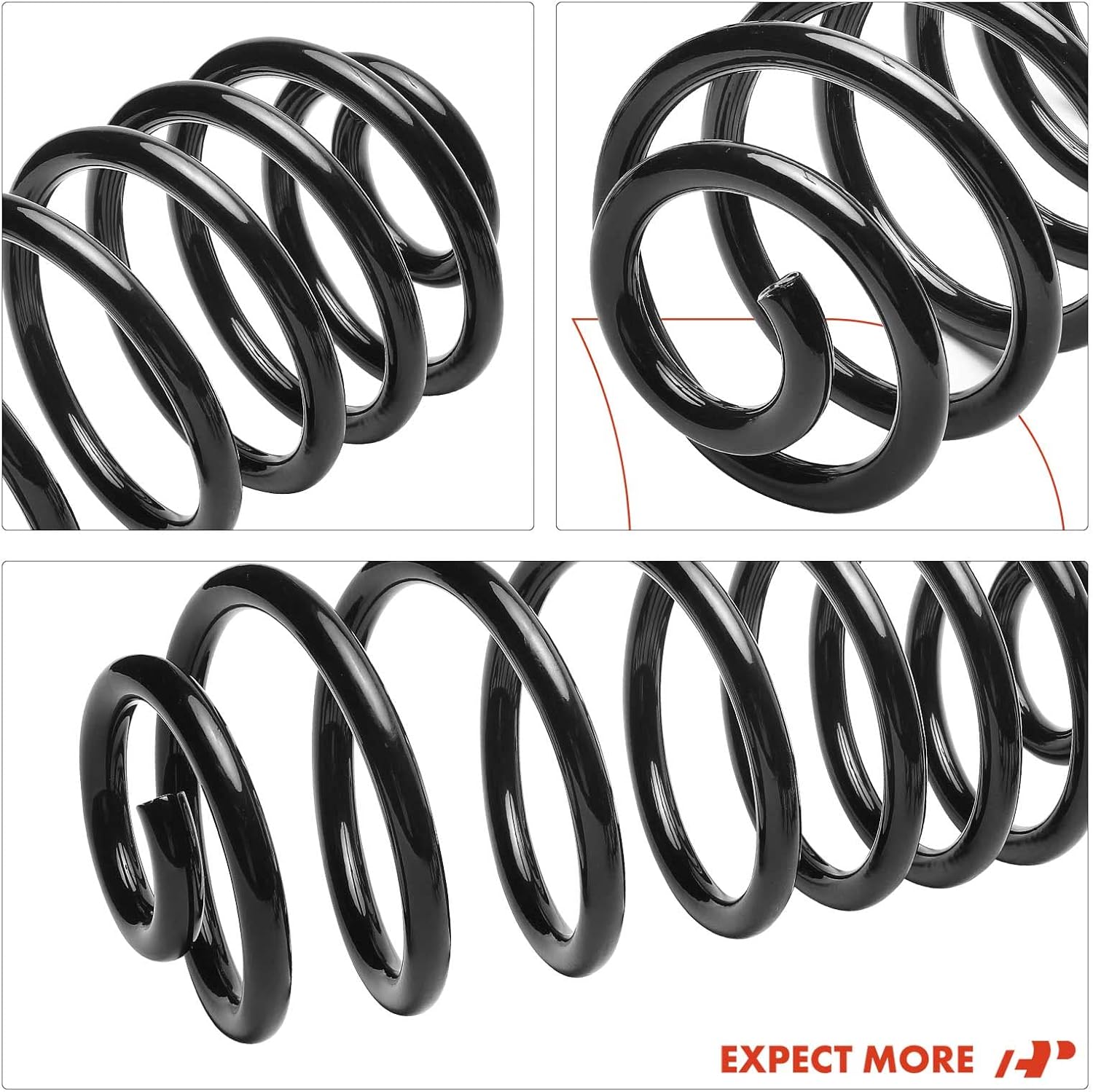 A-Premium 2Pcs Rear Coil Spring Set Compatible with Chevrolet Impala, Caprice & Buick Riviera, LeSabre, Electra & Pontiac Bonneville, Parisienne, Catalina & Cadillac Fleetwood & Oldsmobile 98