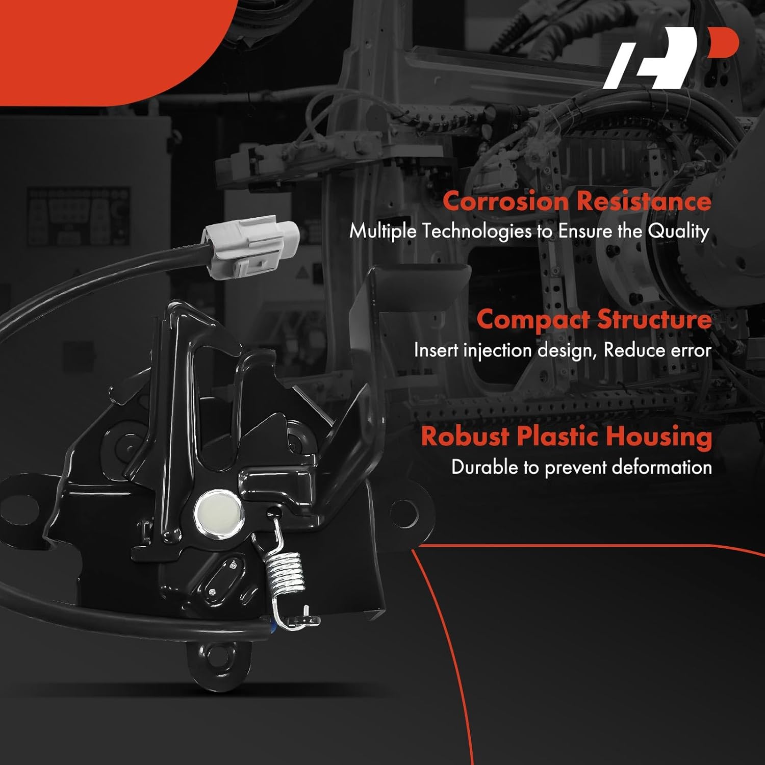 A-Premium Hood Latch Lock Compatible with Lexus IS250/IS350 2014-2015, Front Hood Lock Engine Bonnet Latch Assembly