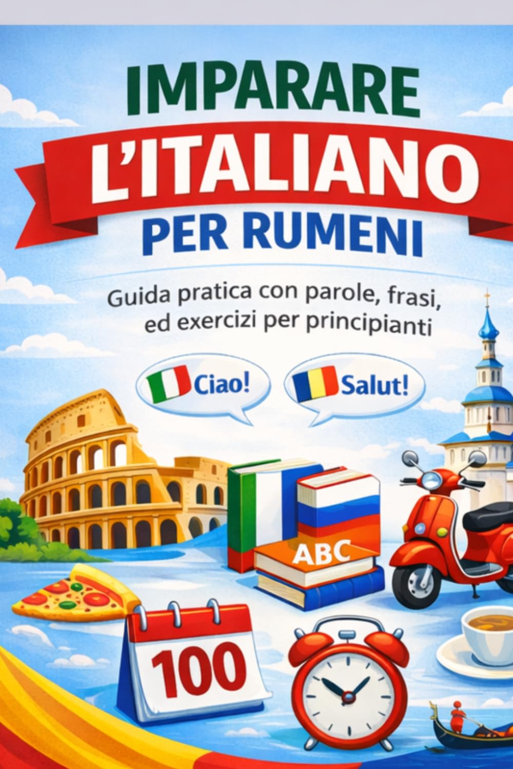 Imparare l'italiano per rumeni: Guida pratica con parole, frasi ed esercizi per principianti