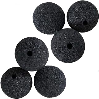 YPY 25 Pieces Black Foam Clown Nose Circus Party Halloween Costume Cosplay