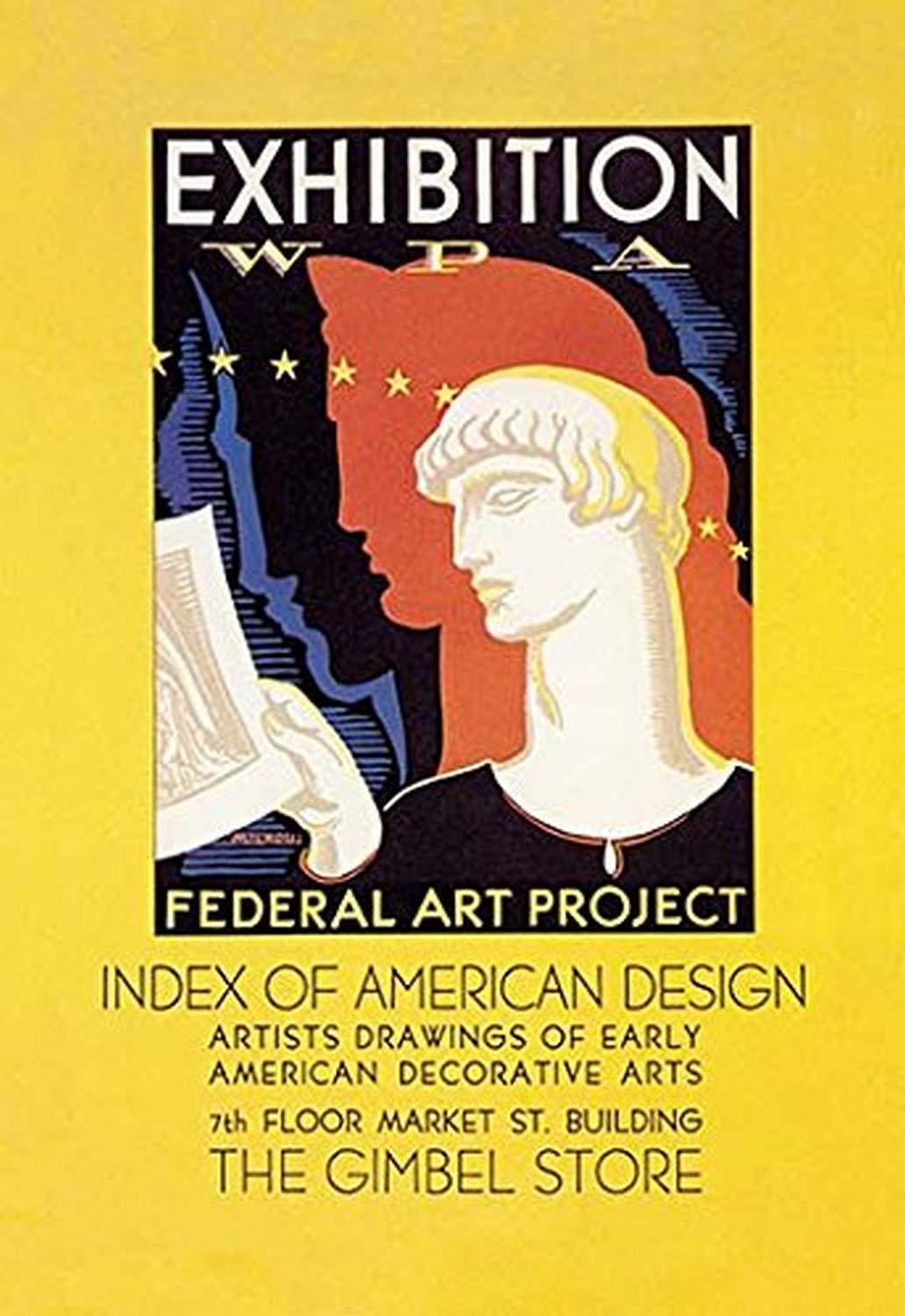 Amazon.com: Buyenlarge amazon-com-buyenlarge-wpa-federal-art-project-index-of-american-design-gallery-wrapped-canvas-print-24-x-36-posters-prints