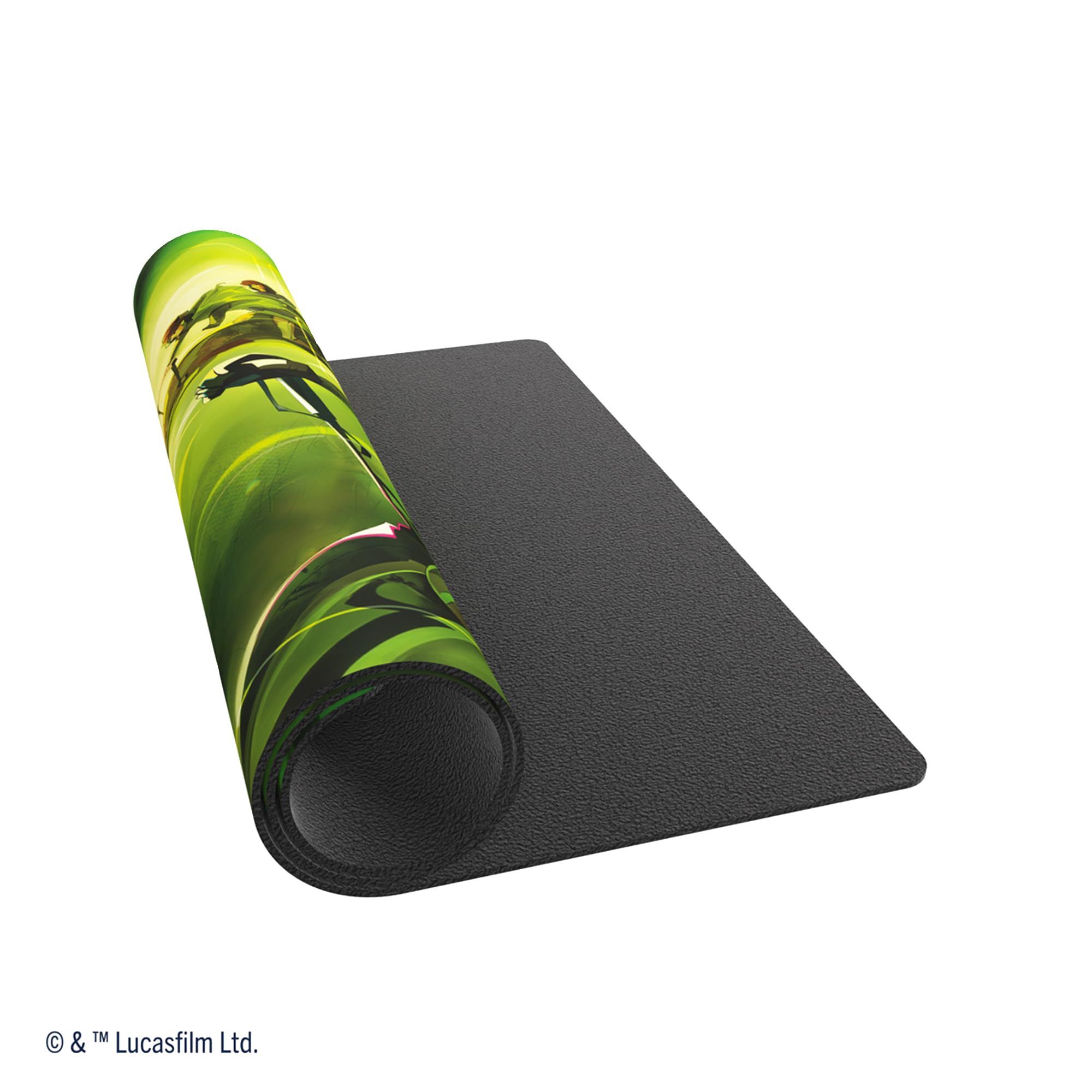 Star Wars Unlimited Speeder Bike Chase PRIME GAME MAT - oficjalnie licencjonowany kolorowy gracz z nadrukiem, antypoślizgowy 24" od 14" Rubber Mat, kompatybilny z TCG i LCGs, Made by Gamegenic