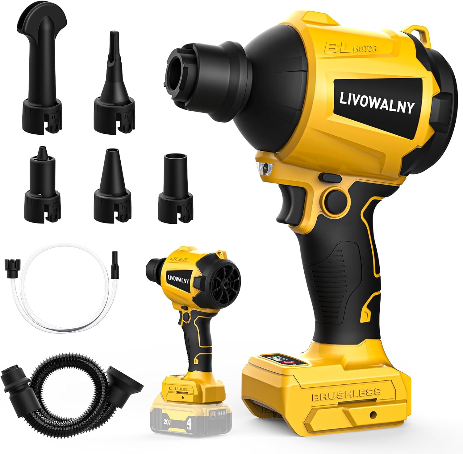 Cordless Air Pump Air Duster for Dewalt 20V Battery (Battery Not