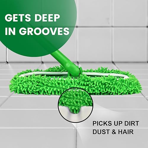 Miniatura 4 de 6 almohadillas de microfibra reutilizables compatibles con trapeador de barredora, repuestos de almohadillas de trapeador húmedo y paños de barrido