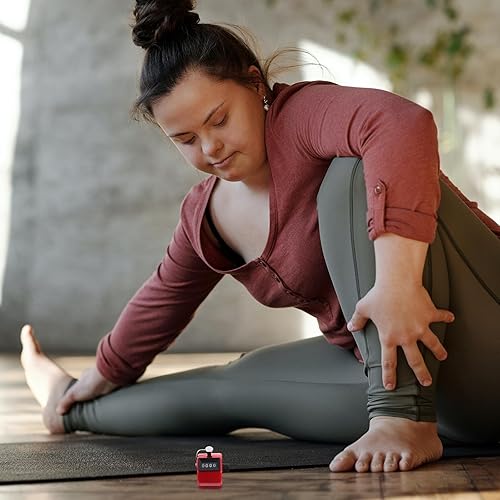Miniatura 8 de Contador de clics manual de 3 piezas, herramienta ergonómica multicolor para seguimiento de fitness, asistencia al aula, conteo de inventario (1.9 x