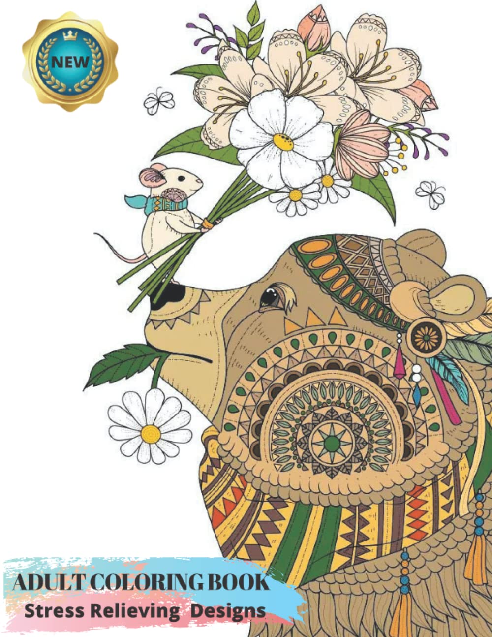 Adult Coloring Book Stress Relieving Designs: An Amazing Collection of Animals, Mandalas, Flowers Garden & Much More | Relaxing Beautiful Scenes for Adults Advanced and Beginners, A4 Size