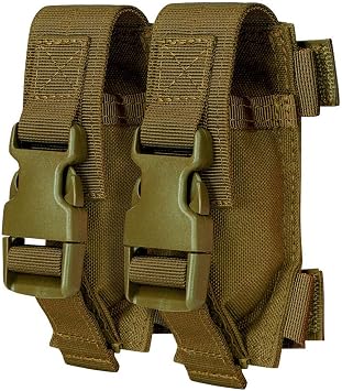 Set of 2 Pc Universal EMT TQ Tourniquet Belt Pouch - Coyote