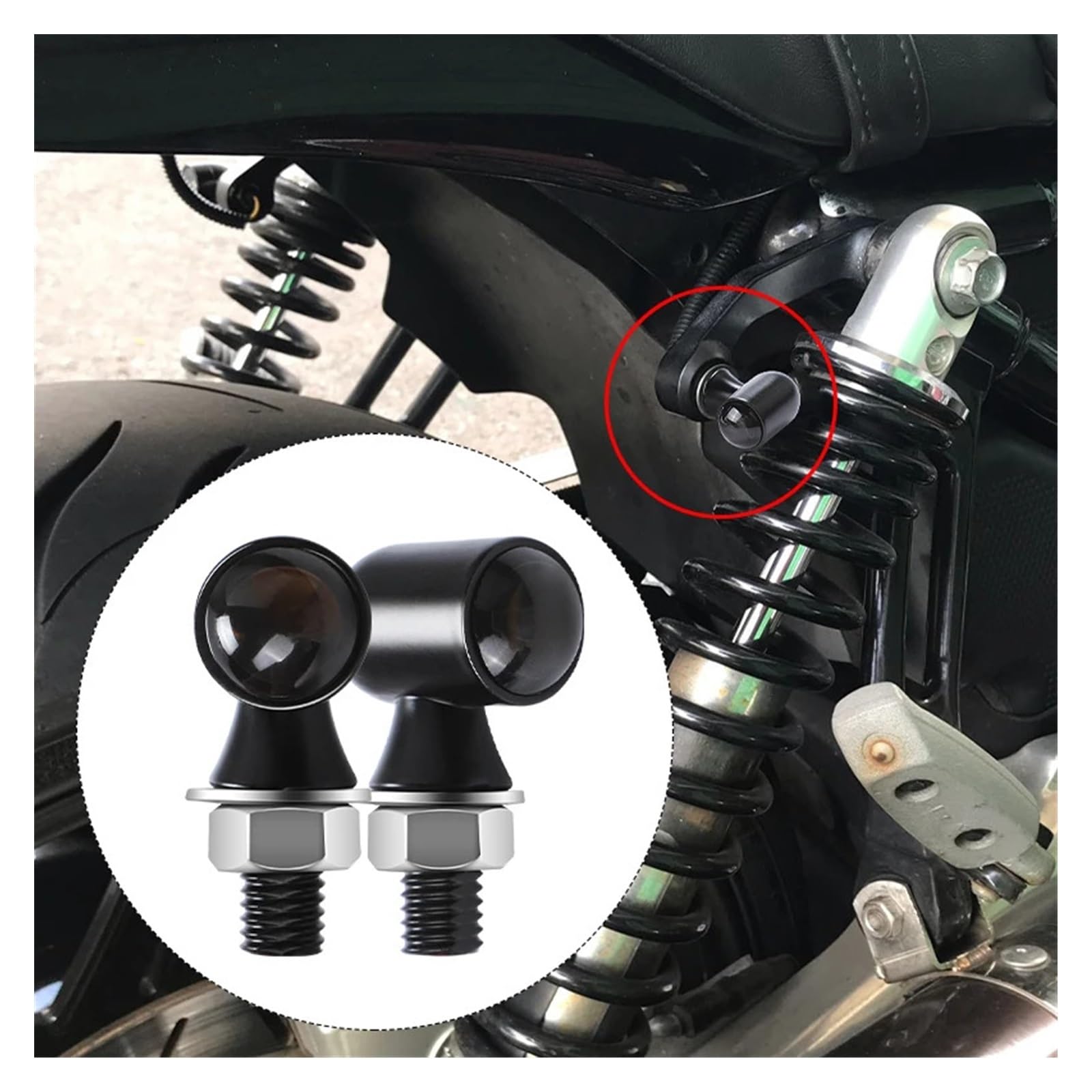 Indicatori di direzione led moto alluminio 4 pezzi Indicatoris Motos