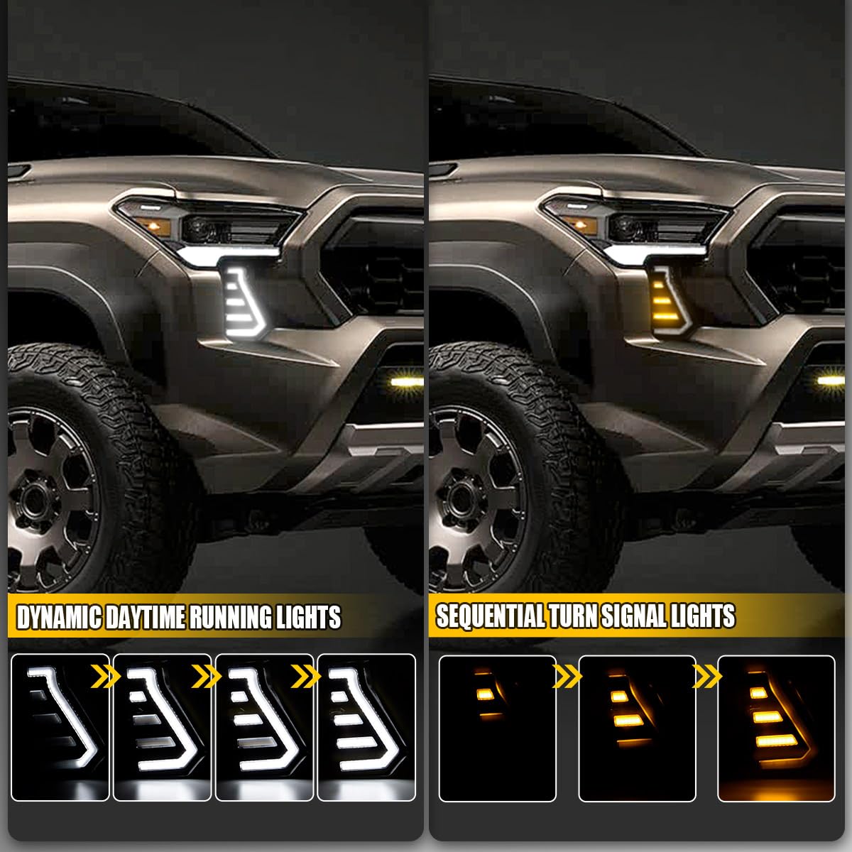 Snapklik.com : LENJIEMT LED Daytime Running Lights White DRL Compatible