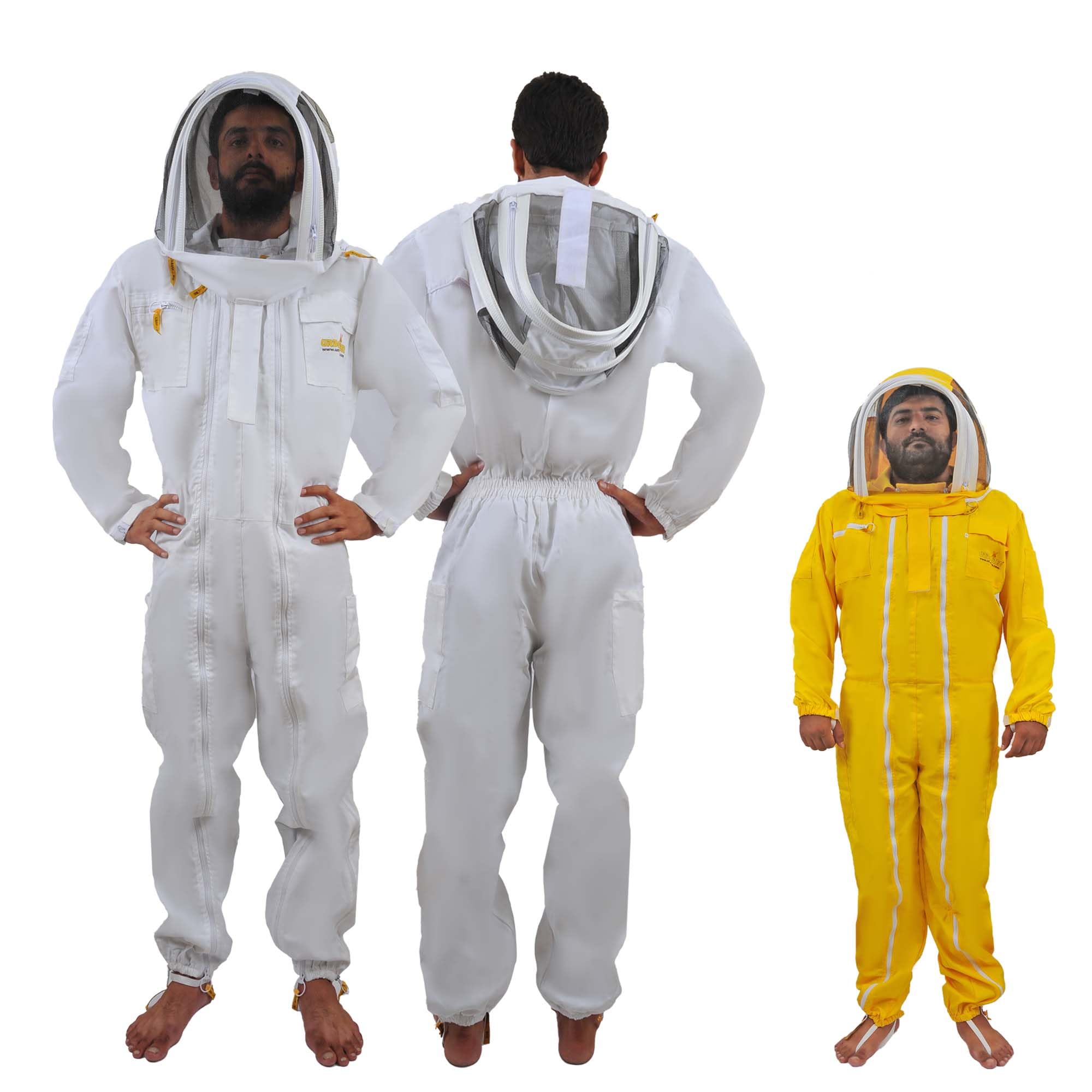 Tuta Apicoltore Professionale URBANSBEE - Ventilata, Con Doppia Cerniera, Cappello Con Velo, Protezione Punture Api